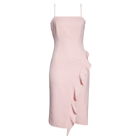 NWT Bardot Carmelle Bodycon Cocktail Dress Blush - Picture 3 of 10